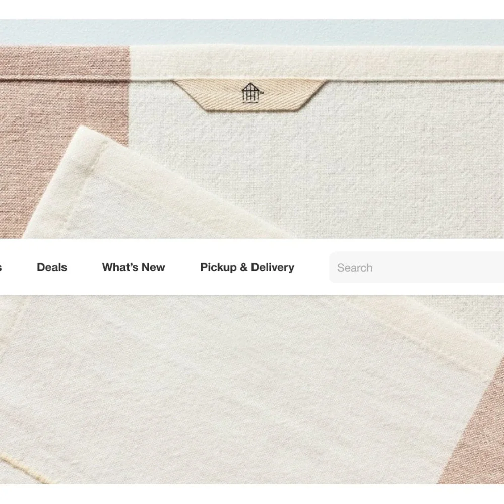 Hearth Hand Magnolia Flour‎ Sack Kitchen Towel Dishtowel Brown Cream Stripe